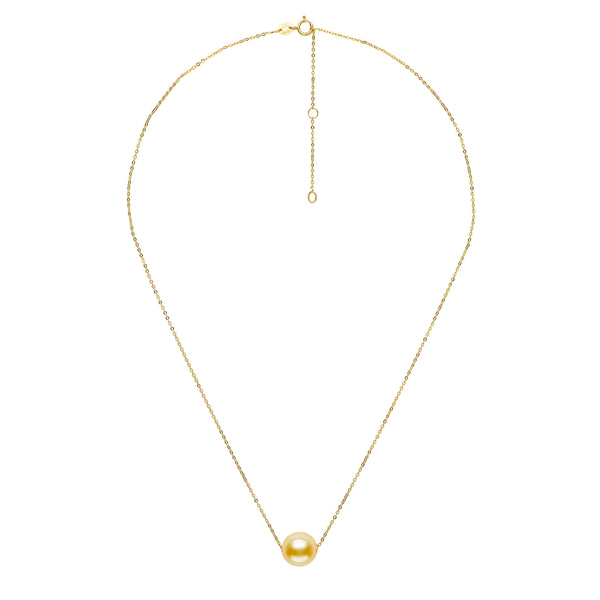 Floating Golden South Sea Pearl Pendant