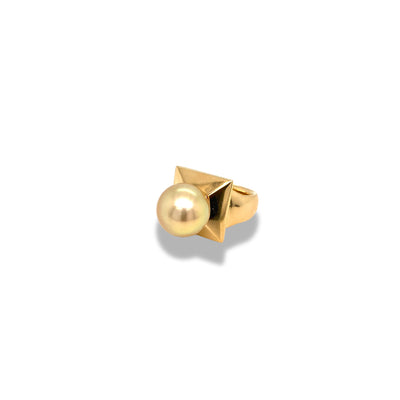 Auric Crest Pearl Ring