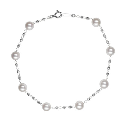 Petite Tin Cup Bracelet Bracelet Pearls by Shari
