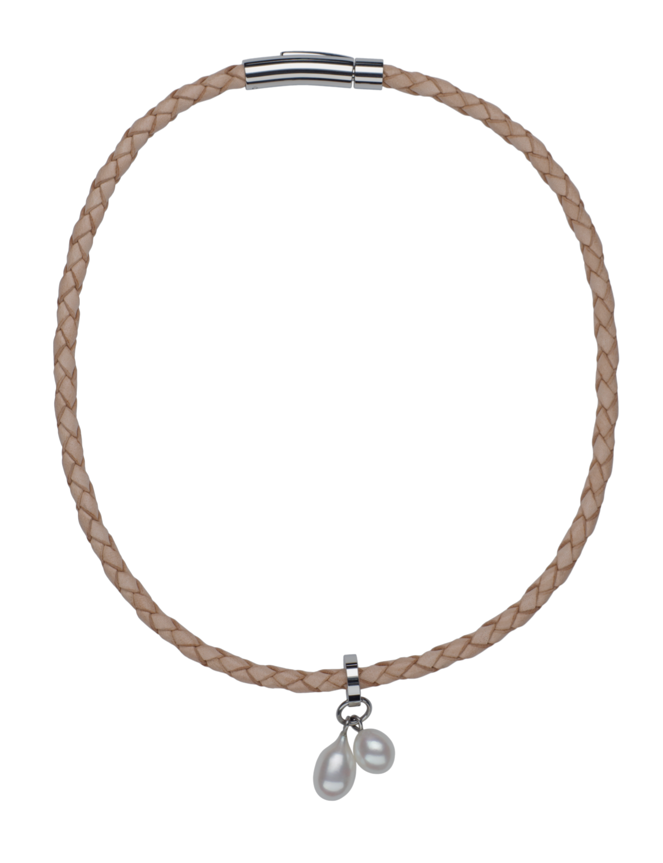 Teton Mountaineering Braided Bracelet/Choker Necklace Pearls by Shari