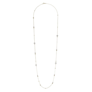 Akoya Petite Pearl Asymmetrical Adjustable Necklace Necklace Pearls by Shari