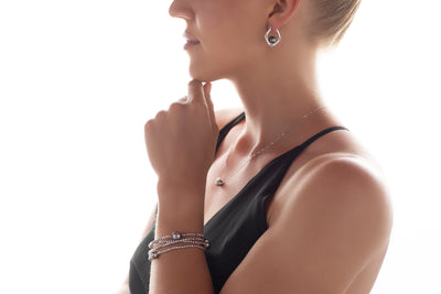 Floating Pearl Angular Earrings Earring Pearls by Shari