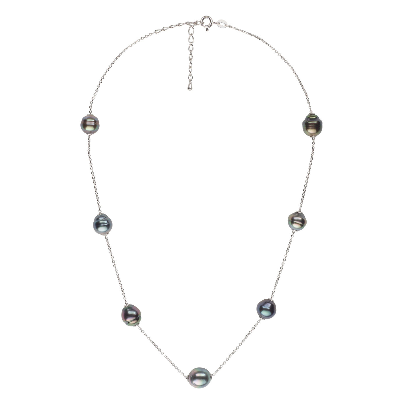 Adjustable Tin Cup Necklace Necklace Pearls by Shari