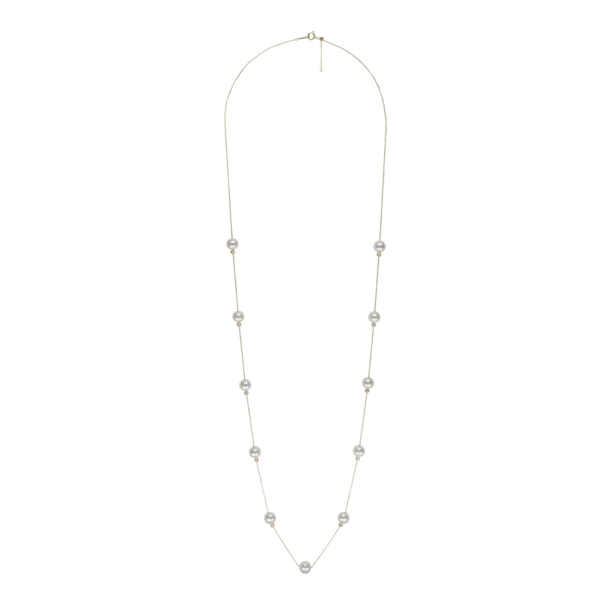Petite Symmetrical Adjustable Necklace – Pearls By Shari