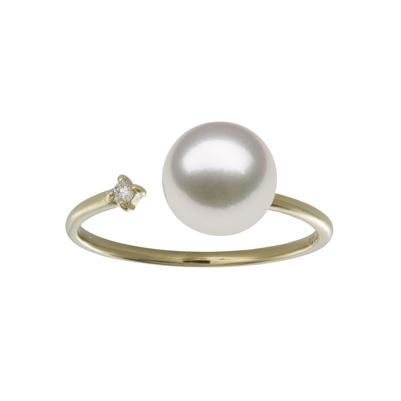 Petite Open Ring Ring Pearls by Shari