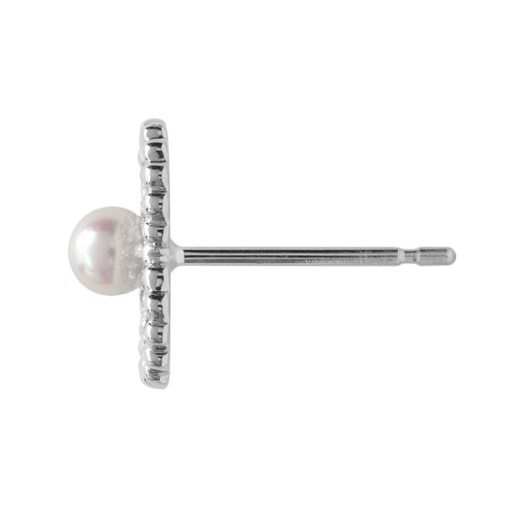 Petite Clover Earrings Earring Pearls by Shari