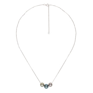 Floating Pearl Pendant Necklace Pearls by Shari
