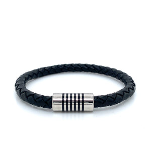 Teton Bracelet-Magnetic Striped Clasp Bracelet Pearls by Shari