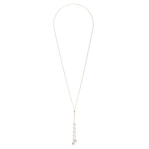 130112-Y Necklace Pearls by Shari