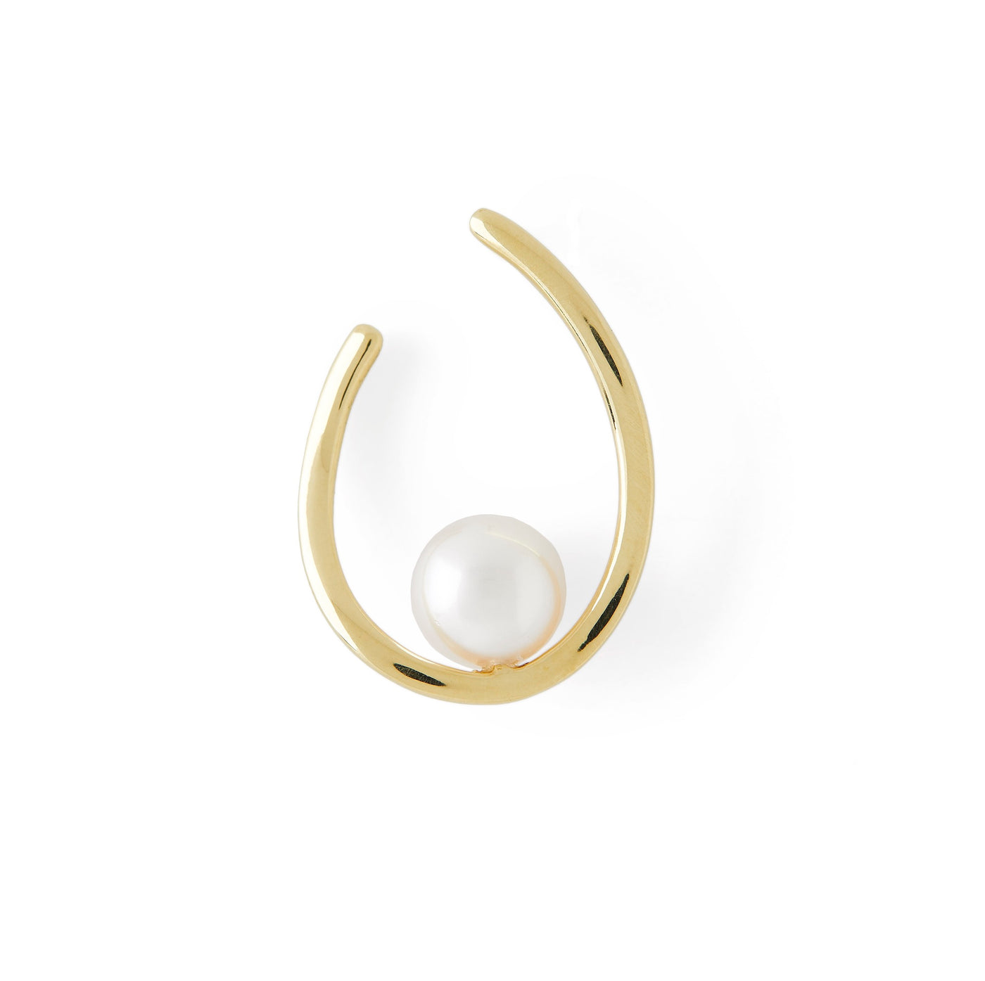 Floating Akoya Pearl Hoops