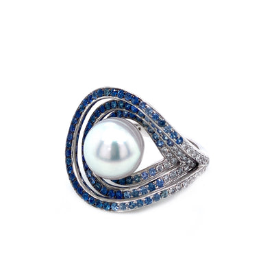Sapphire Disk Ring