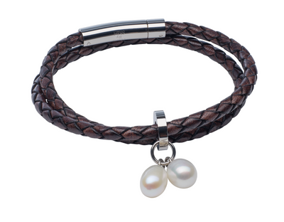 Teton Mountaineering Braided Bracelet/Choker Necklace Pearls by Shari