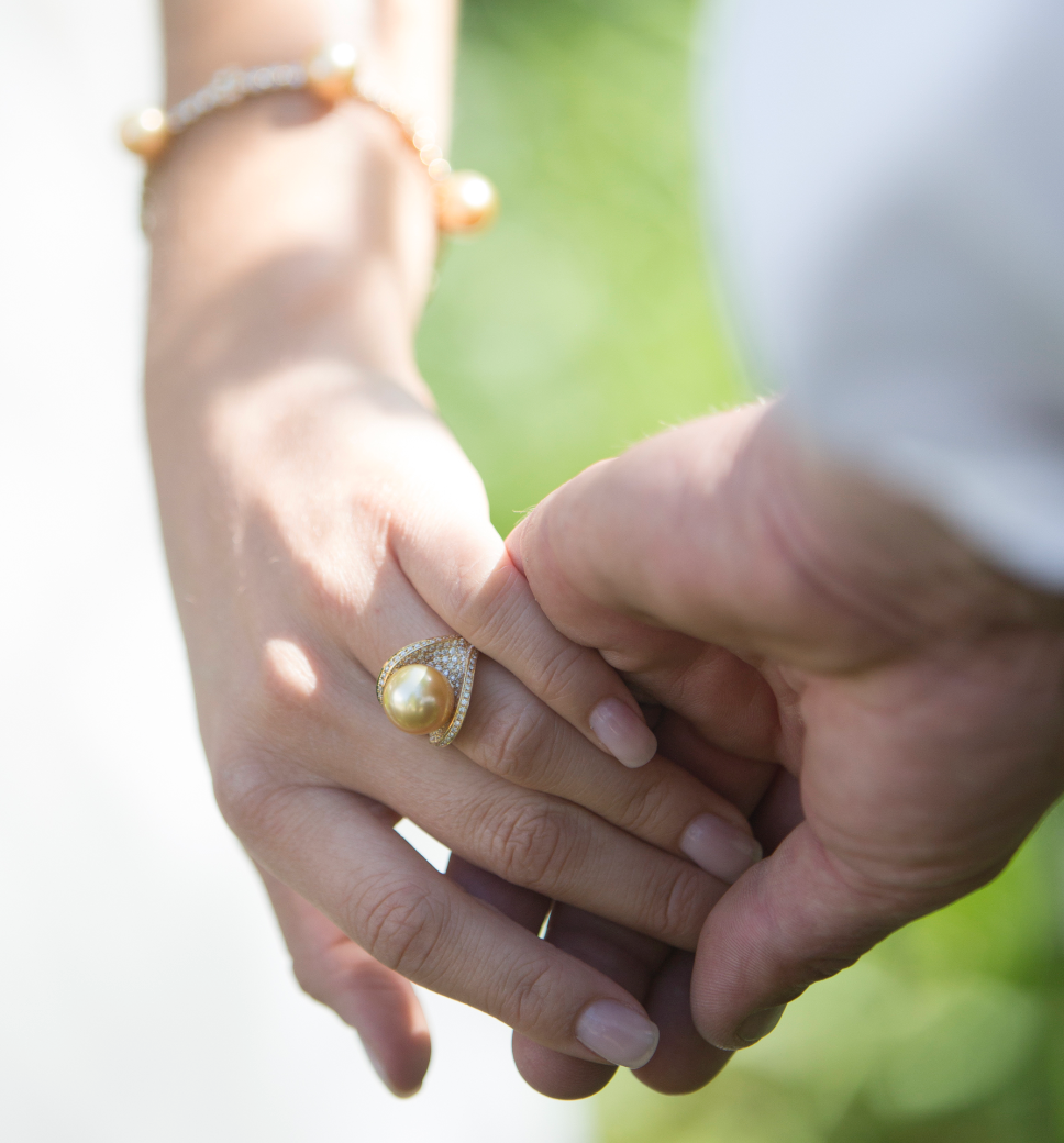 Oyster pearl ring on sale