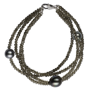 Smoky Topaz Bracelet Bracelet Pearls by Shari