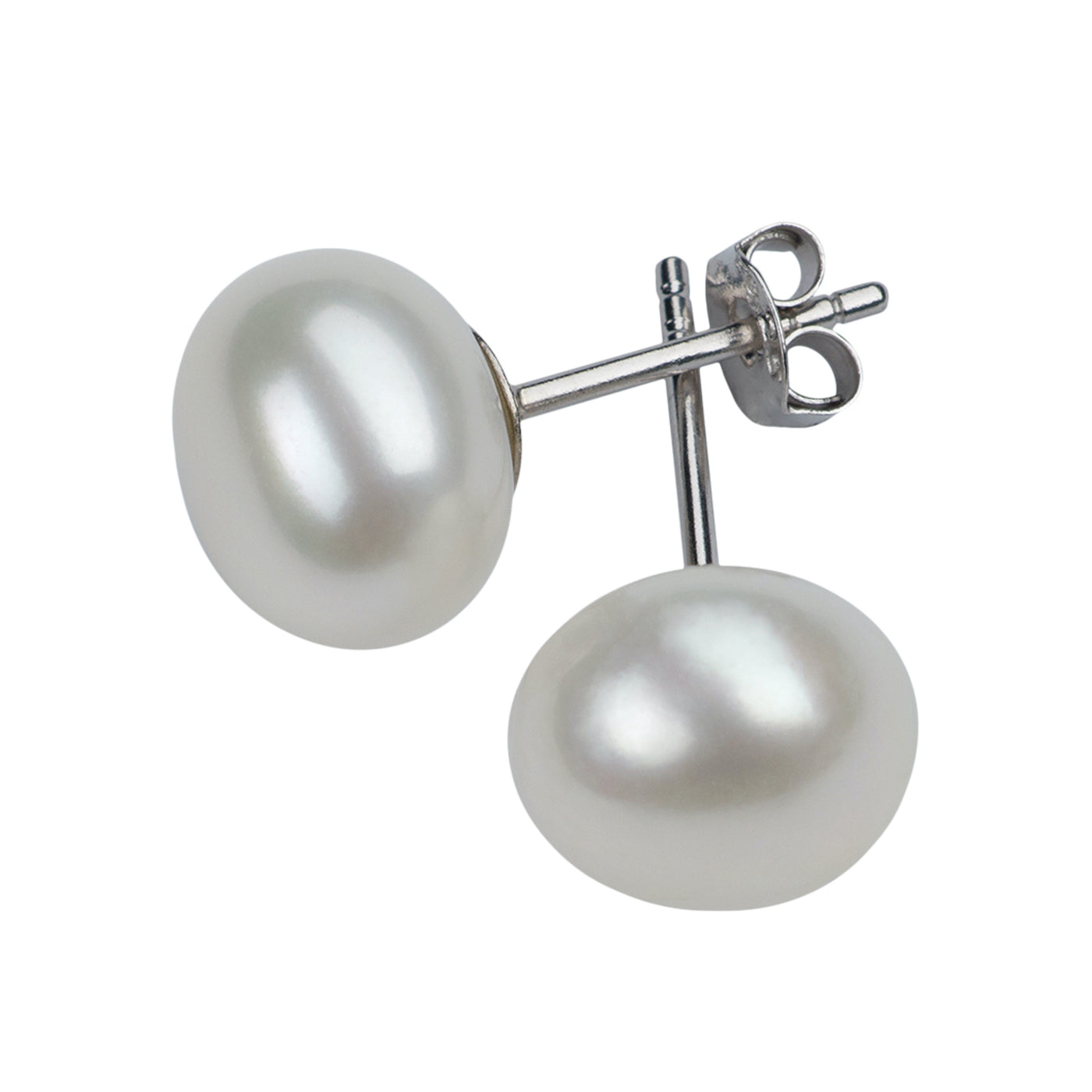 White Freshwater Pearl Studs Earring Pearls by Shari