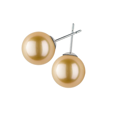 Golden South Sea Pearl Studs Earring Pearls by Shari