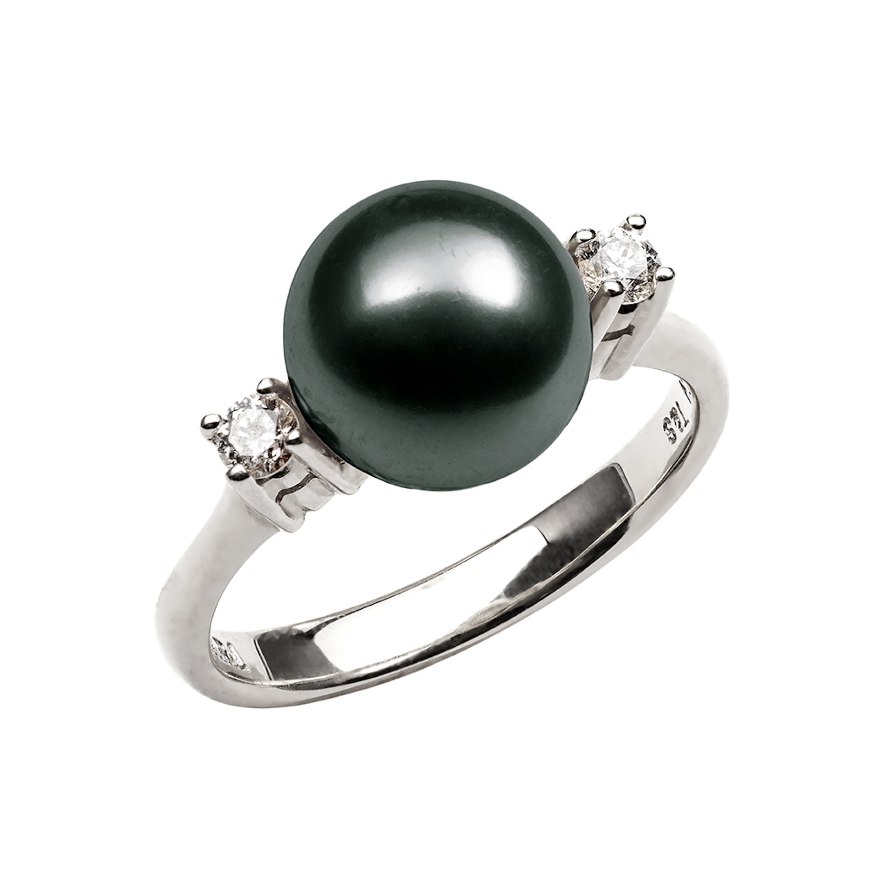 Classic Pearl & Diamond Ring – Pearls By Shari