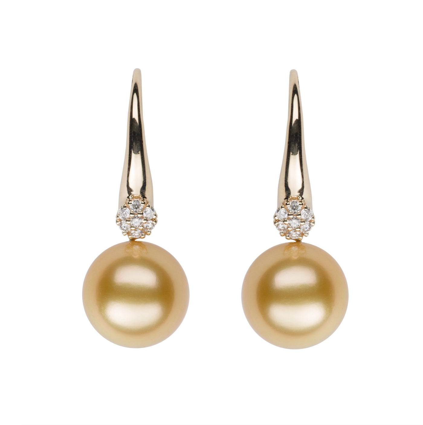 Diamond Cluster Earrings Earring Pearls by Shari