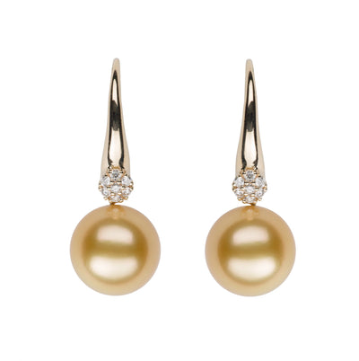 Diamond Cluster Earrings Earring Pearls by Shari